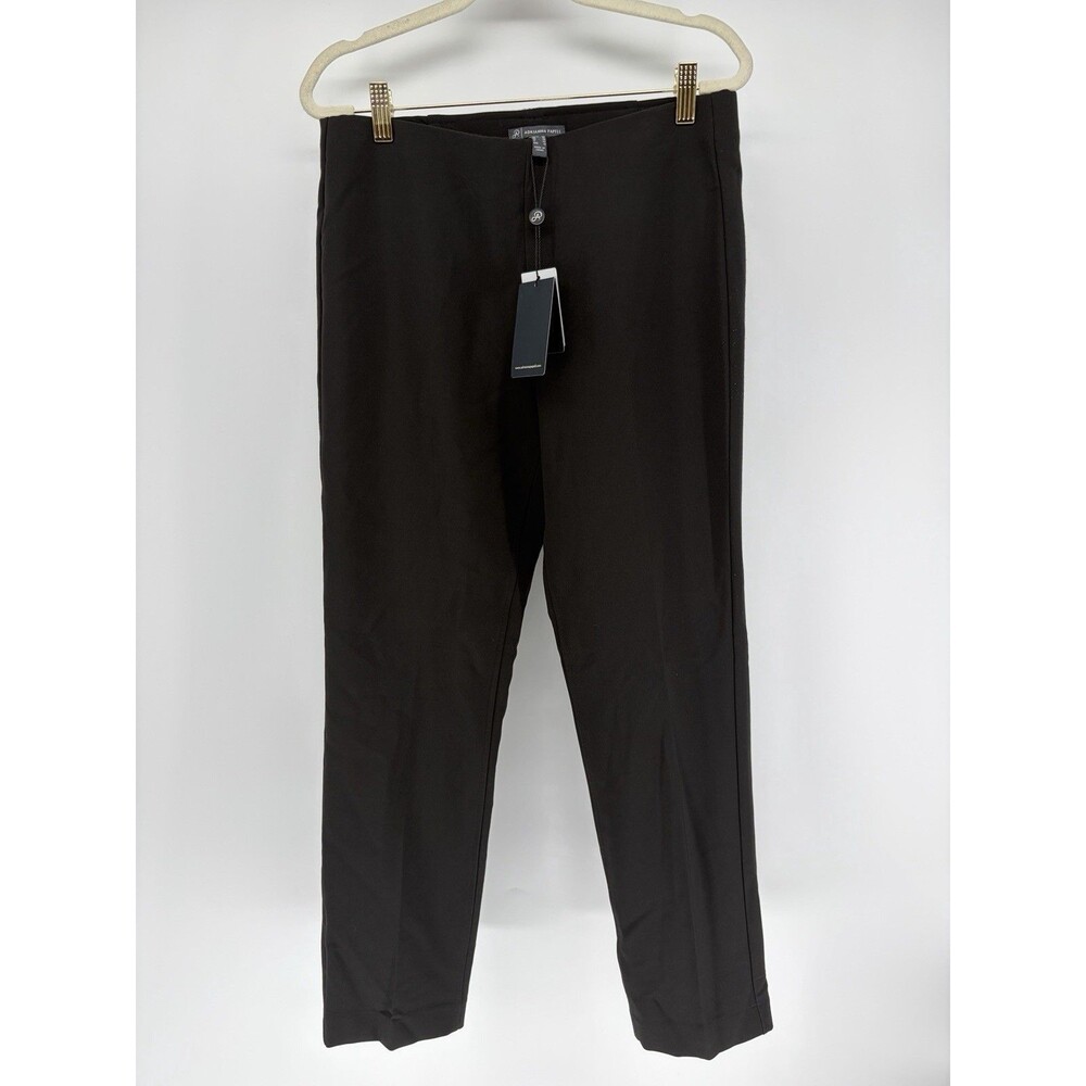 Adrianna Papell Women Pull-on Dress Ponte Pants Pockets Stretch Black Size 6